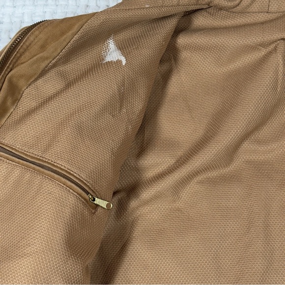 Carhartt Men’s Brown Hooded Jacket Size Large Workwear - Picture 10 of 11